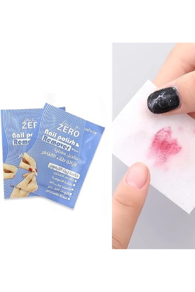 voloria Nail Polish Remover Wipes Micat Zero Single Pack 24 Wipes with Lemon Oil Extract