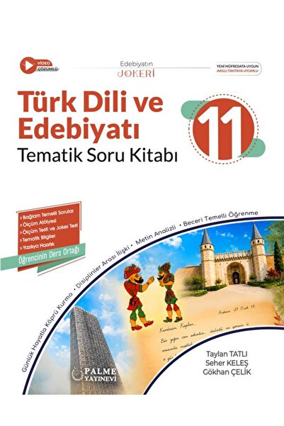 Palme Yayınevi PALME 11.SINIF JOKER TÜRK DİLİ VE EDEBİYATI TEMATİK SORU KİTAB...