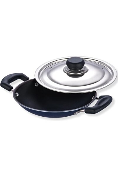 GENERAL Apachiety Aluminum Cookware Non-Stick Pan with Fenod Lid 3mm Thicknes...