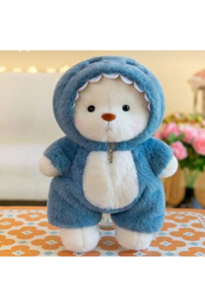 peluş Mavi Tulumlu puffy miniso ayıcık | İthal Ürün kalitesi👌
