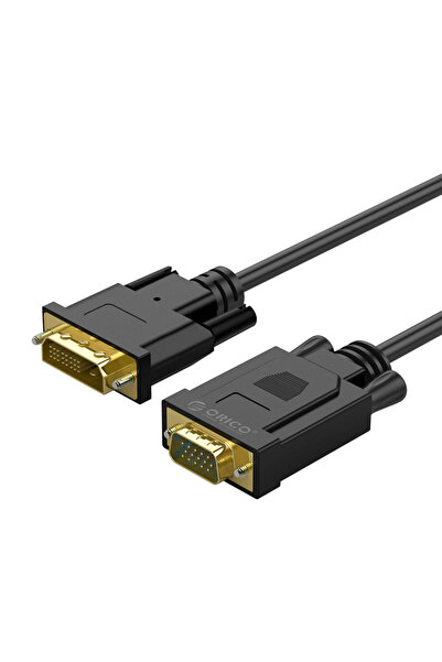 Orico Cablu XD-DITV DVI 24+1 tată la VGA tată, Full HD, 5m, Negru