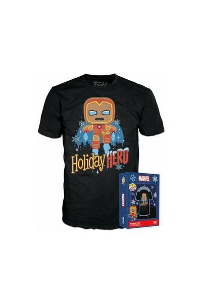 Funko Boxed Tee: Marvel – Gingerbread Iron Man (XL)