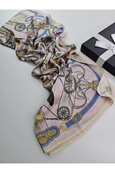 tomrisboutique Luxury Voile Silk Shawl Hijab Foulard Scarf Shawl Double Sided...