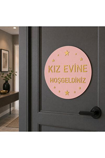 MORPELA gelin evine hoş geldiniz kapı süsü beyaz ve pembe renk secenegi