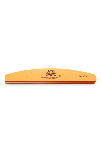 global fashion Pila buffer pentru unghii, granulatie 150/150, orange