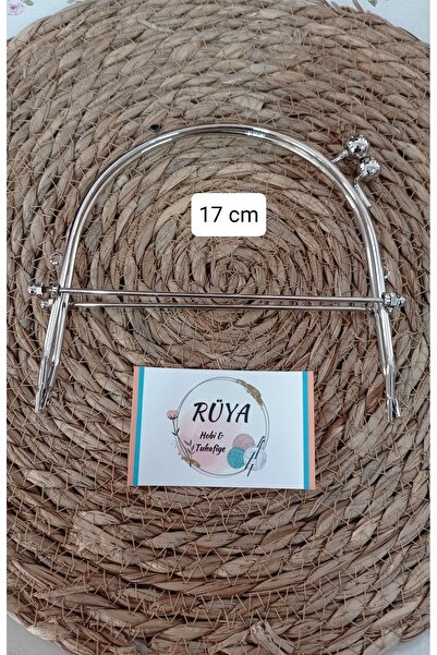 rüya hobi 17 cm Öpücük Klips/Öpücük Burs Çanta Bursu Metal Burs