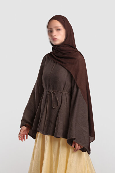 Emare Gode Detailed Modal Blouse Bitter Brown