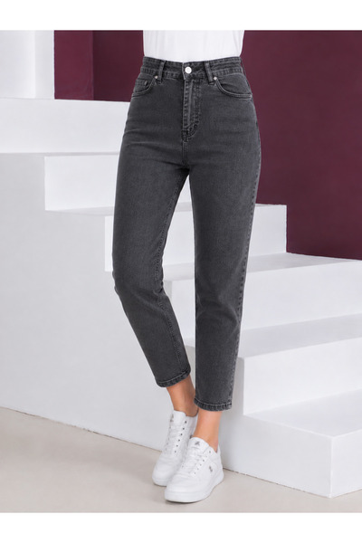 sion jeans Julia Milano Mom Jeans Smoked Daily Wear Casual Comfort Boy Friend...