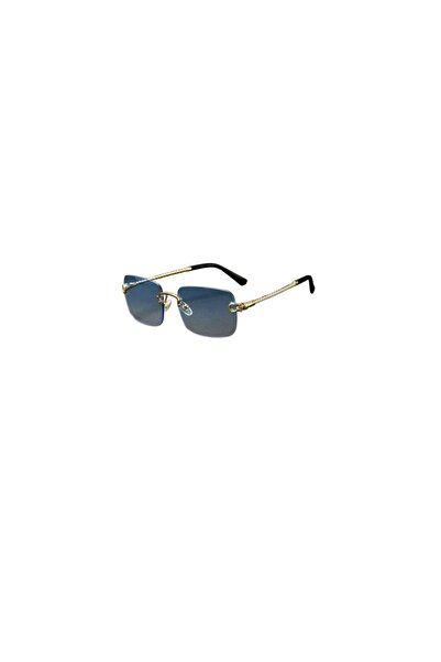 OEM Ochelari de soare fara rama, protectie UV400, design dreptunghiular, negr...