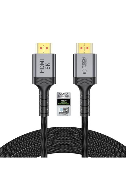 Tech-Protect Cablu UltraBoost HDMI 2.1, 8K@60Hz/4K@120Hz, 3m, Negru