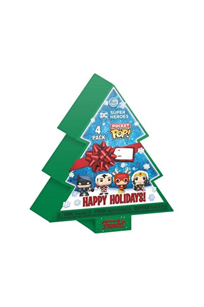 Funko Pocket Pop! Pachet de 4 Marvel – Cutie Brad de Sărbători Fericite (Stră...