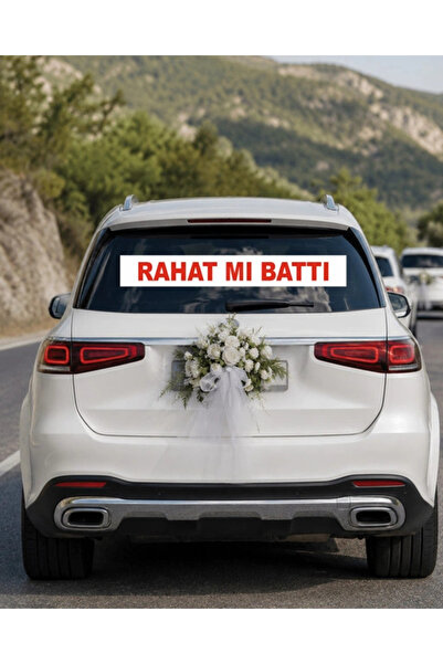 Reysa Tasarım Rahat mı Battı Araba Arkası Yazısı – 100 × 15 cm