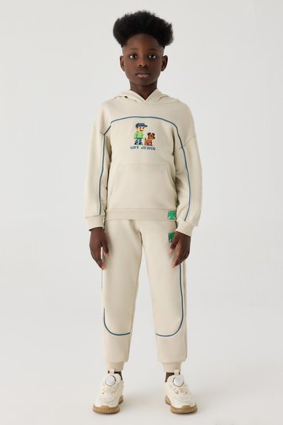 NBT JEANS Erkek Çocuk Bej Sweatshirt