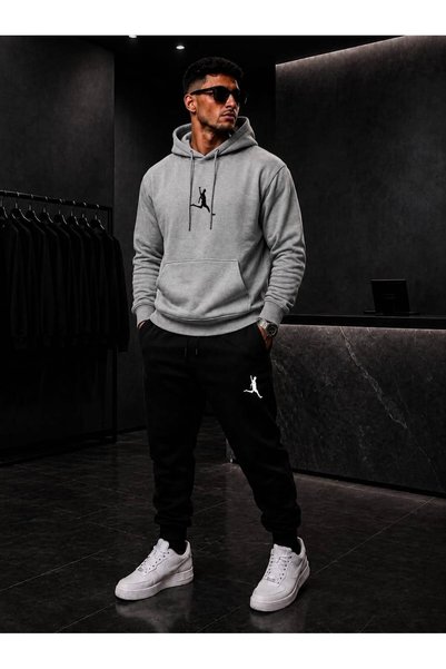 MEİS CLOTHES Hooded Sweatshirt 2-Piece Winter Sweatshirt with Football Player...