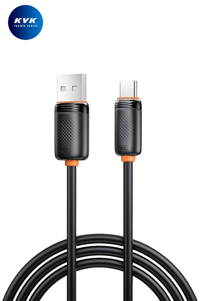 Xo Data cable NB302 USB-A - Type-C, 1 m, 3A, Black