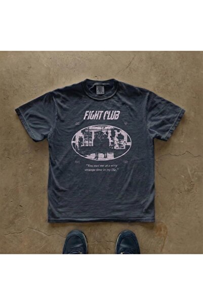 Fıght Club Baskılı Unisex Oversize T-Shirt