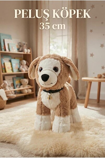 Tıfıl Toys Cesur Köpek 35cm Sevimli Konforlu: Peluş Uyku Yastığı Ve Sarılma A...