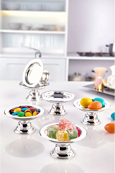 AYGÖREN HOME Set de 6 boluri decorative pentru zahăr placate cu argint pentru...