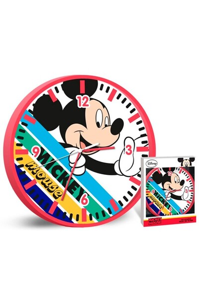 Mickey Mouse Ceas de perete, diametru 25 cm, multicolor, Miekcy Mouse