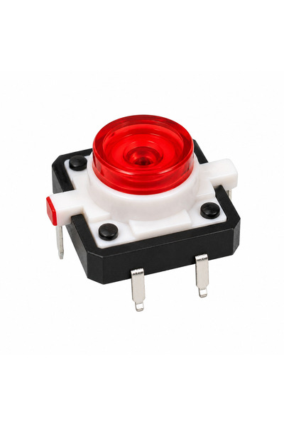 OEM Buton mic cu led rosu