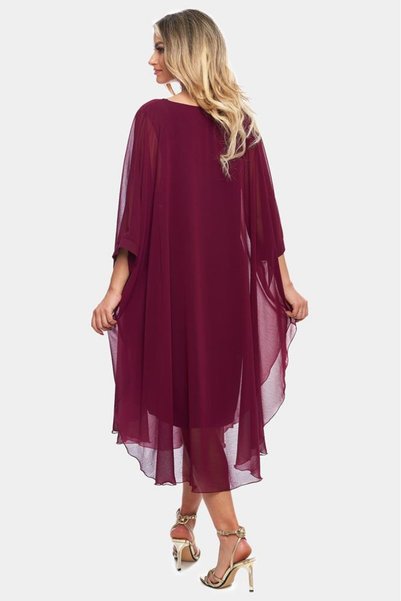 SIMPLU FASHION Rochie lunga din voal