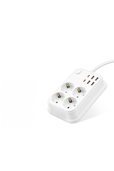 Skygo Grounded Thermal Current Protected Extension Cable with Switch 4 Socket...