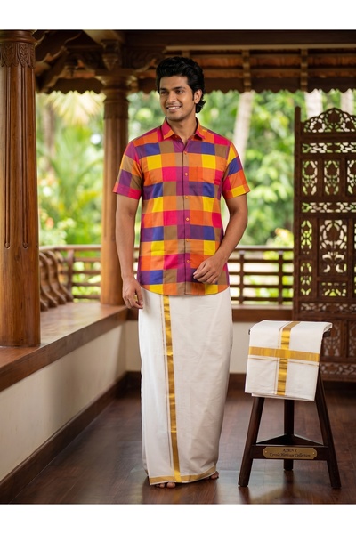 ETEN Onam Shirt Short Sleeve B6ON005