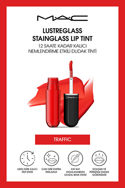 M.A.C Lustreglass StainGlass Lip Tint - 12 Saate Kadar Kalıcı Nemlendirme Etk...