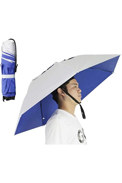 Newbie Foldable Fishing Umbrella Hat for Sun and Rain Protection, Adjustable ...