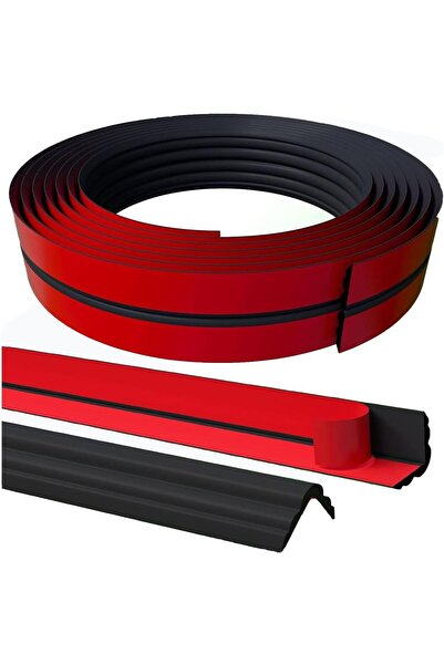 OtherMax Bandă de Finisare Autoadezivă Solidă Flexibilă Neagră 5m x 4cm — pli...