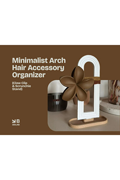 DU&ER Wooden Look Hair Accessory Organizer Hairpin and Scrunchie Holder Hair ...