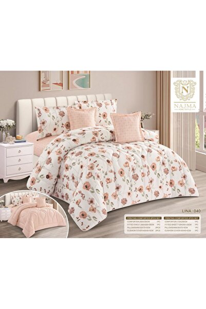 NAJMA Nefirin Summer Bedspread -6 Pieces- Light and Cool Microfiber Fabric -2...