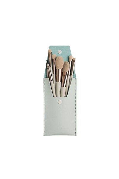 Kitchen Dream Green 8Pcs Professional Makeup Brush Set with Bag - Soft Bristl...