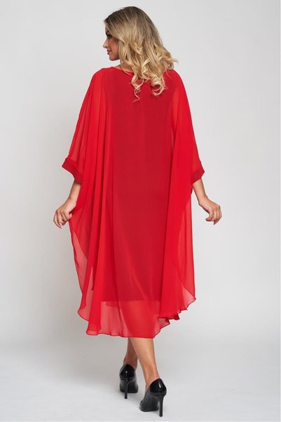 SIMPLU FASHION Rochie lunga din voal