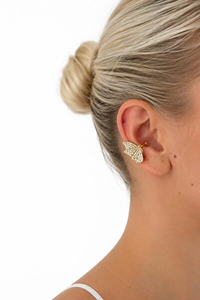 New Obsessions Stoned Butterfly Cartilage Earrings