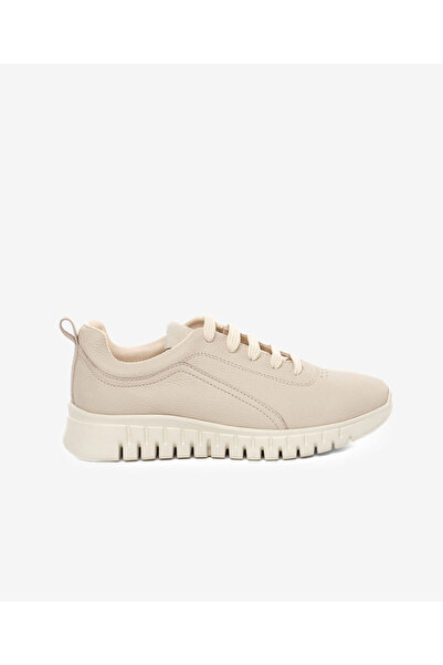 Greyder Kadın Ekru Hakiki Deri Casual Ayakkabı 6K2SA33940
