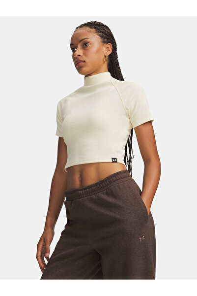 Under Armour UA RIVAL RIB MOCK SS TEE - Tricou de damă
