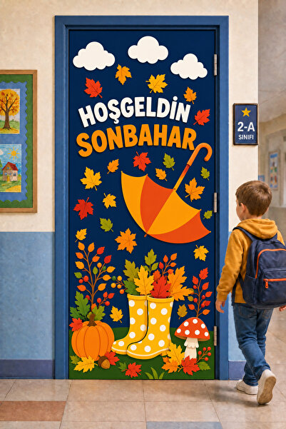 PROMISEBACKDROP2 190x75cm Husă elastică pentru ușa sălii de clasă, Bine ați v...