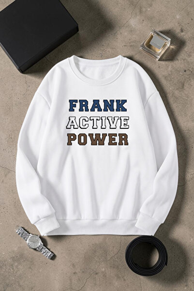 trendypassion Unisex Frank Active Power Printed Crew Neck Sweatshirt