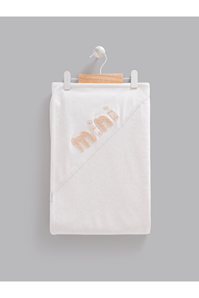 Caramell Premium Combed Cotton Blanket 85*90 Ecru