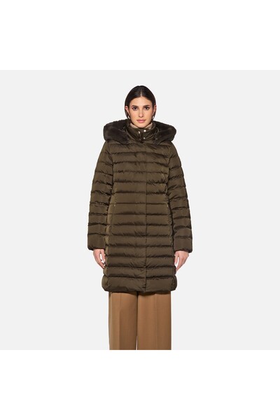 Geox Bettanie - Geacă de puf pentru femei, Kaki