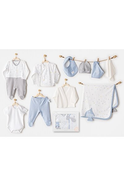 andywawa 100% Cotton 10-Piece Men's Set Ocea Blue