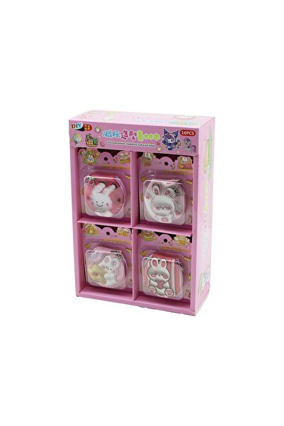 FTA TİCARET Mini Round Notepad - Pocket Mirror Model - Chain Handle - Puff Cover