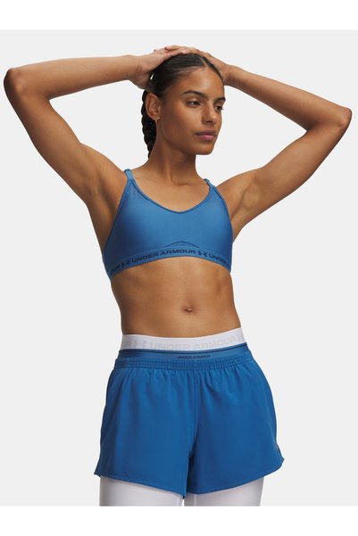 Under Armour Sutien sport UA cu spate încrucișat și decolteu jos - Sutien spo...