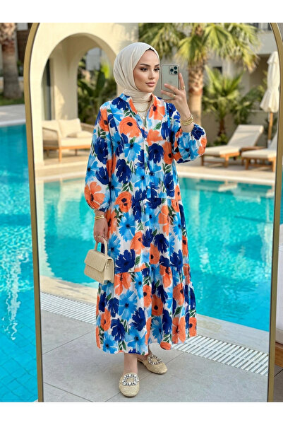 Kirazca Butik Women's Viscose Hijab Dress