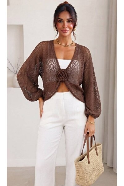 northern fashion Likralı dantel bluz