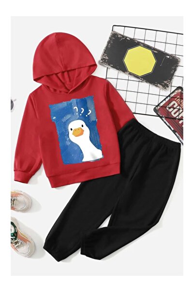 DAXİS Sportwear Company Amazing Duck Printed Children's Tracksuit Set