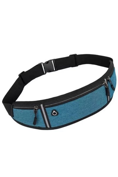 Choice4 Blue Waterproof Sports Waist Bag for Invisible Close Fitting Running ...