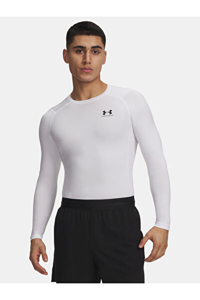 Under Armour UA HG Armour Comp LS-WHT - Tricou