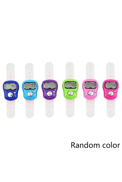 Choice A Random Color Finger Counter Ring 5 Digital LED Electronic Handheld T...
